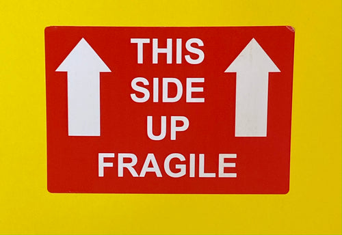 This Side Up Fragile Label - Kingsley Labels